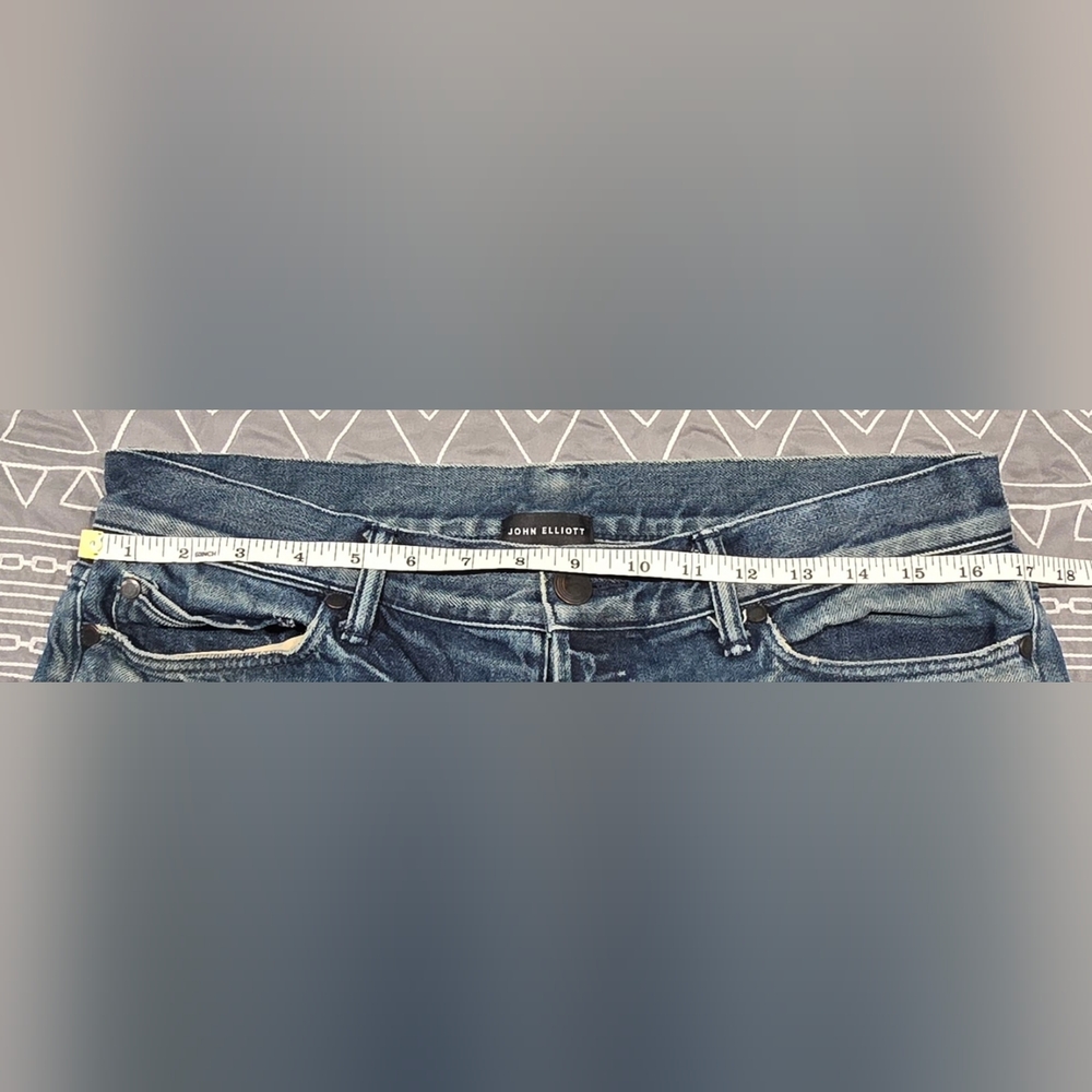 John Elliott Men's Distressed Straight Leg Jeans Size 33 - Picture 8 of 9